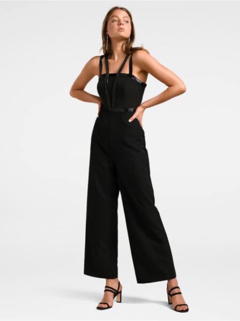 NWT Ever New Petite black formal jumpsuit